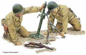   WWII 1/6 scale for 12 Figures US M2 Mortar & M1 Garand Rifle Kit