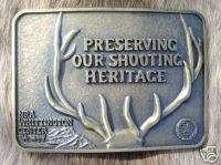 Vintage NRA Whittington Center Firearms Belt Buckle  