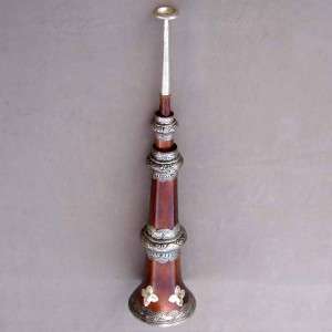 Tibetan Ceremonial Copper TRUMPET Horn Bugle, L: 3 feet  