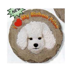  BICHON FRISE Dogs Garden STEPPING STONE or PLAQUE New 