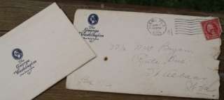 1920 The George Washington Hotel Letter Stamp Miami FL  
