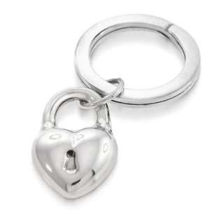   Heart Padlock Keychain Key Ring ENGRAVABLE: Cell Phones & Accessories