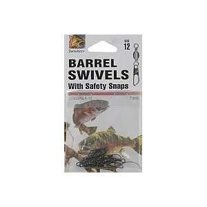  Danielson Barrel Swivels (Black, 12) with Safety Snap 