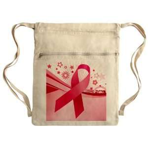   Bag Sack Pack Khaki Cancer Pink Ribbon Waves: Everything Else