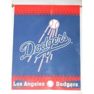  LOS ANGELES DODGERS Team Logo Weather Resistant 27 by 37 