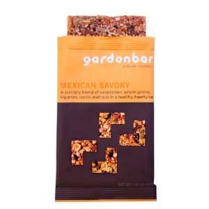 Gardenbar Mexican Savory Flavor Snack Bar 1.7 Ounce Single Serve (Pack 