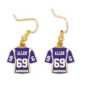  Minnesota Vikings Earrings   Jared Allen 