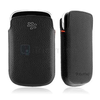 For BlackBerry Bold 9900 9930 Full Pouch Leather OEM Case Pocket+Car 