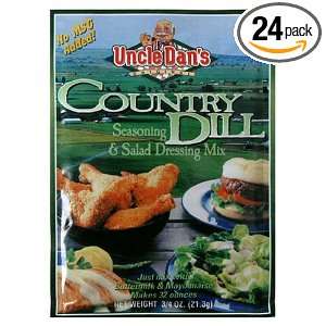 Uncle Dans Seasoning and Salad Dressing Mix, Country Dill, 0.75 Ounce 