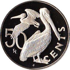   British Virgin Islands 50 Cents Large Coin Pelican KM#5 Proof  