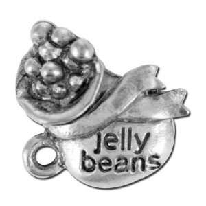  14mm Antique Silver Jelly Beans Pewter Charm Arts, Crafts 