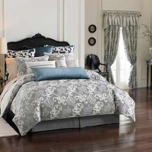   Waterford Ophelia California King Bedskirt, Grey/Taupe