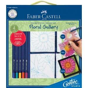   Studio Watercolor Canvas Art Floral Gallery Kit Arts, Crafts & Sewing