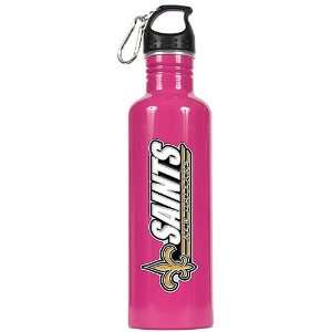   New Orleans Saints 34Oz Pink Aluminum Water Bottle