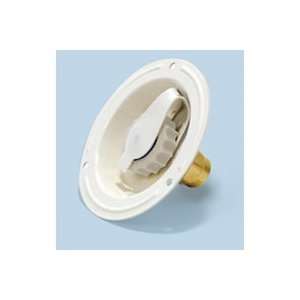 Water Inlet, Recessed, White, Lead Free, Bulk