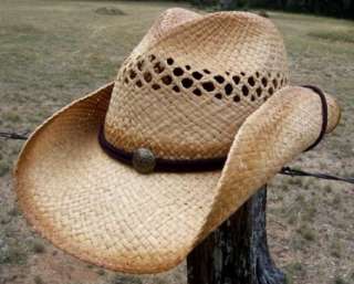 NEW Summit Hats BEACH Raffia Straw Western Cowboy Hat  