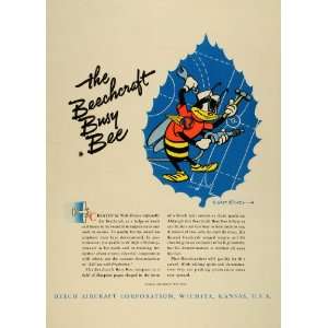   Disney Art Wichita Kansas WWII   Original Print Ad