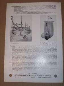 Vtg Rausch Vertical Broaching Machine Catalog~Germany  