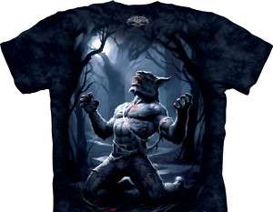 Transformation, Werewolf Changing Tie Die T Shirt, NEW  