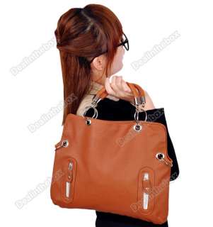 Korean Womans PU Leather Shoulder Pu rse Handbags Brief Case Tote Z1