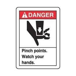   pinch Points.watch Your Hands,14x10   ACCUFORM SIGNS: Everything Else