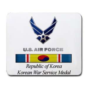   Republic of Korea Korean War Service Medal Mouse Pad