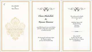 100 Classical Brown Wedding Invitations n Envelopes Set  