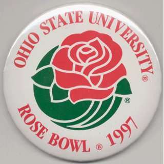  Ohio State University Rose bowl 1997 NCAA College Button 