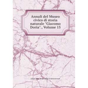  Annali del Museo civico di storia naturale Giacomo Doria 