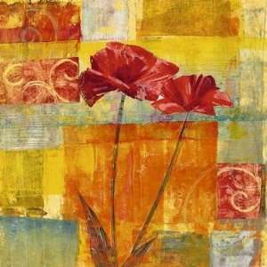  Red Tulips I by Yvonne Dulac. size 19.75 inches width by 