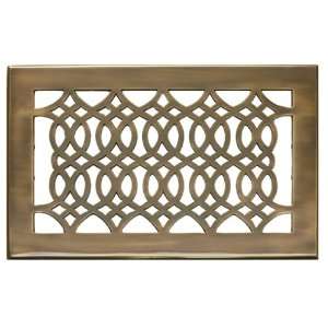  Decorative Wall Register   6 x 10   Antique Brass with 