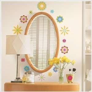 Graphic Flowers Wall Decals 