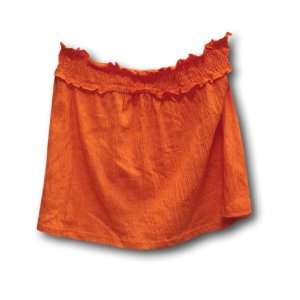  Steve and Barry Cotton Crinkled Sport Skirt Orange Size 