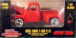 100 die cast pickup truck racing champions mint series issue 161 never 