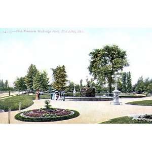  1910 Obitz Fountain, Walbridge Park, Toledo, Ohio PREMIUM 