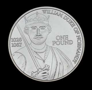 2002 GUERSNEY~DUKE OF NORMANDY~.999 1 OZ SILVER COIN  