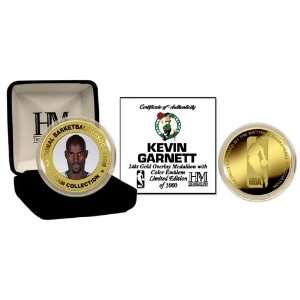  Kevin Garnett 24Kt Gold And Color Coin