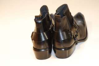NIB Men Westrn Cowboy Black Boots Winter Shoes   
