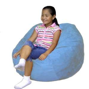  2 feet Sky Blue Cozy Sac Bean Bag Chair Love Seat: Home 
