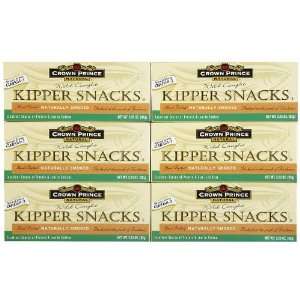 Crown Prince Natural Kipper Snacks Low in Sodium, 3.25 oz, 6 pk 