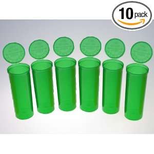  Philips Pop Top Squeeze Top Vial 60 Dram   10 Count (Green 