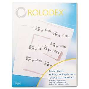 Rolodex  Laser/Ink Jet Rotary File Cards, 2 1/4 x 4, Eight Cards 
