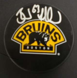 BRAD MARCHAND Signed AUTHENTIC Auto Boston Bruins Puck  