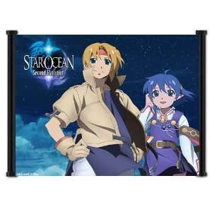 Star Ocean Second Evolution Game Fabric Wall Scroll Poster (21x16 