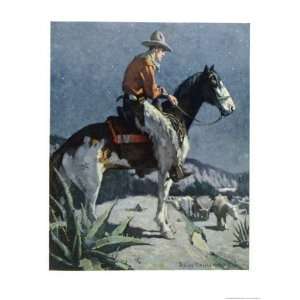 The American Cowboy Giclee Poster Print by Sidney Riesenberg, 30x40