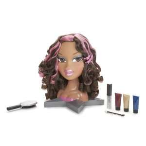    Bratz Magic Hair Funky Fashion Makeover Head   Yasmin Toys & Games