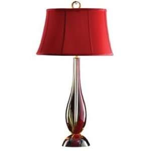  Waterford Evolution Red & Amber Table Lamp: Home 