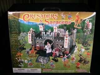   Crusdaers & Saracens Playset with Castle, Knights & Saracen Warriors