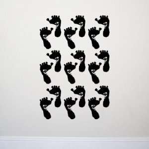  BABY FOOT FEET PRINTS Vinyl Wall Decal Sticker Set  Vinyl 
