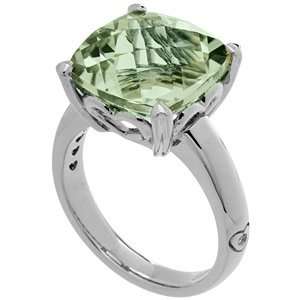   Amoro Tango Green Amethyst Ring 7.00cts in Sterling Silver Amoro